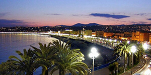 baie de Nice dans les Alpes Maritimes